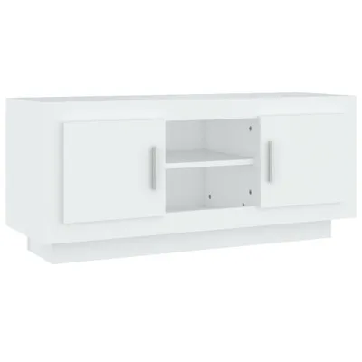 Zdjęcie produktu dla vidaXL Szafka pod TV biała 102x35x45 cm materiał drewnopochodny