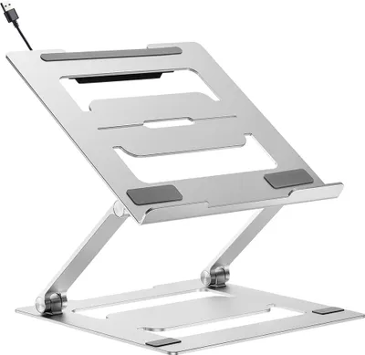 Obrázok produktu pre myWall Ergonomický stojan na notebook HT17L, stojan na notebook, stojan na notebook a MacBook Kompatibilný s 11 - 17 palcami, vetraný a skladací, stojan na notebook