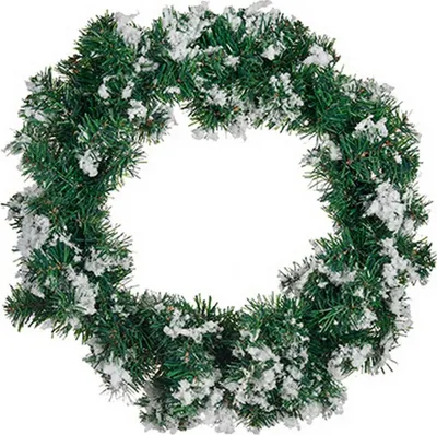 Produktbild von Weihnachtskranz Schneeflocken Weiß Grün