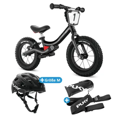 Produktbild von Puky LR Trail Pro Bundle mit Helm und Tragegurt | Größe: M, Farbe: Black