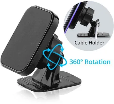 Immagine prodotto di Supporto magnetico per telefono da auto, per iPhone e altri smartphone, compatibile con le bocchette di ventilazione, compatibile con il GPS, supporto per telefono da auto.