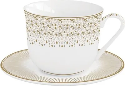 Image de Coffret Tasse Festive Easy Life Tasse Déjeuner 40 Cl Festive Avec Sous-tasse - Easy Life