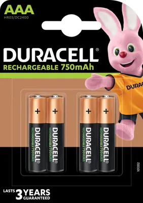 Immagine prodotto di Duracell Akku Ricarica AAA HR03 750mAh 4St.