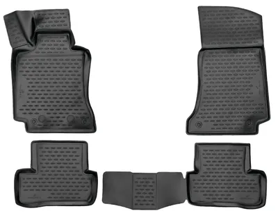 Produktbild von WALSER XTR Gummi Fussmatten Auto für Mercedes-Benz C-Klasse (W205) 2013-2023, C-Klasse (S205) 2014-2023, 100% passgenaue Auto Fußmatten, robuste Universal Fußmatte Auto, Gummimatten Auto