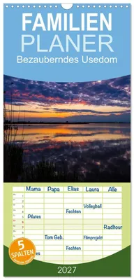 Produktbild von Familienplaner 2027 - Bezauberndes Usedom mit 5 Spalten (Wandkalender, 21 x 45 cm) CALVENDO