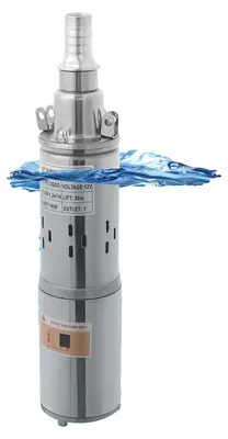 Immagine prodotto di Pompa sommersa per pozzi, portata 1000 l/h, struttura in acciaio inossidabile, 12 V, UE