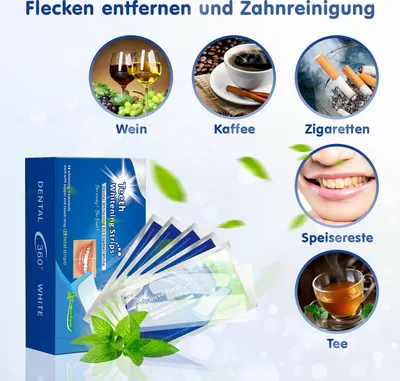 Produktbild von Zahnweiß Zahnaufhellung Streifen Whit Strips Zahnbleaching Zahnweiß-Strips
