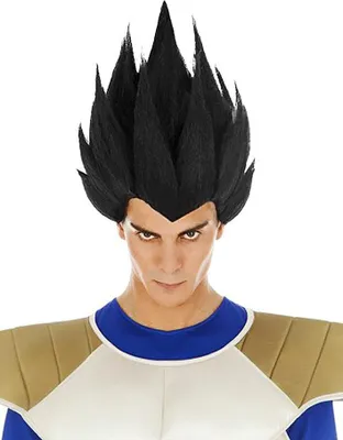 Produktbild von Vegeta Perücke schwarz Dragonball Z für Herren