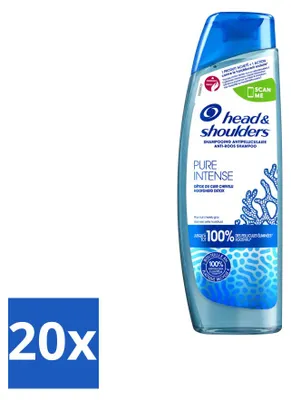 Obrázok produktu pre 20 ks šampónu Head & Shoulders Anti-lupiny Pure Intense, detox pre pokožku hlavy, 250 ml - výhodný balík - 20 kusov