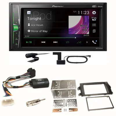 Produktbild von Pioneer DMH-A3300DAB Bluetooth MP3 DAB+ USB Einbauset für Suzuki SX4 Fiat Sedici