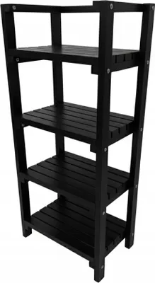 Produktbild von HolzGarden Holzregal Stehend 56x120x35 cm Schwerlastregal bis 100 kg Imprägniert Kiefer Holz Kellerregal Ablagengarage Küchenregal Farbe Palisander