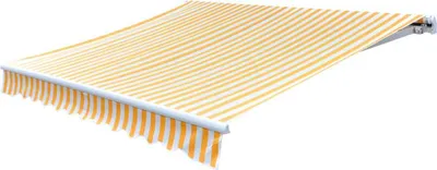 Produktbild von vidaXL Markisenbespannung Canvas Orange & Weiß 350x250 cm