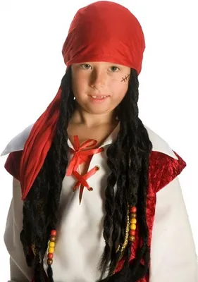 Produktbild von Kinder Piraten Perücke (Bandana mit Haar)