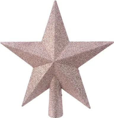 Produktbild von Kaemingk Baumspitze Stern rosa