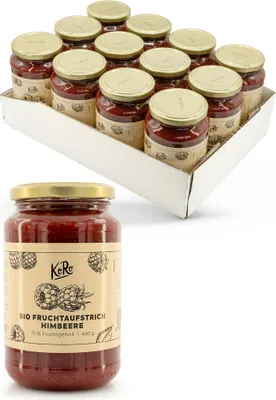 Produktbild von KoRo I Fruchtaufstrich Himbeere 12 x 460 g