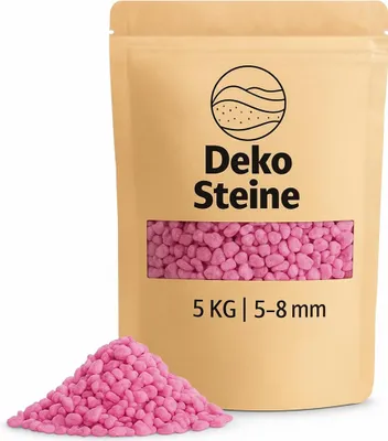 Produktbild von Deko-Steine 5 KG pink Ø 5-8 mm Vasen Glas-Füllung Streudeko
