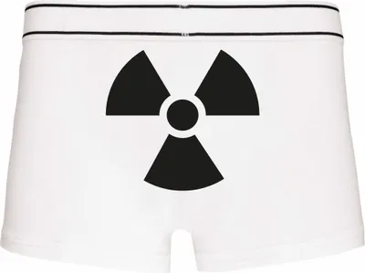 Produktbild von Boxershorts - Mann - Boxer-0033-man-white-h-L - weiß - L - hinten - X-RAY - Radioaktiv - lustiges Motiv - Spruch - Unterwäsche - Unterhose - Freizeit - lustig