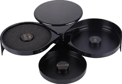 Produktbild von 3-stufiger Bar-Glasrimmer, Salz- und Zuckerrimmer, Gewürzbox, Cocktail-Zutaten-Separator, Barkeeper-Werkzeug für Margaritas