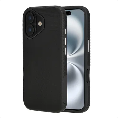 Produktbild von Accezz Tough Back Cover mit MagSafe iPhone 16 - Schwarz