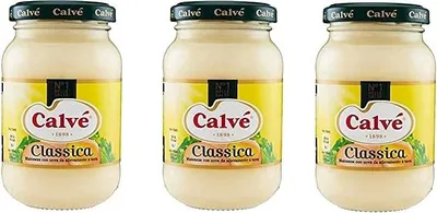 Produktbild von 3x Calvè Klassik Mayonnaise mayo classic Fritessoße Soße Sauce glass Würzsaucen 225ml