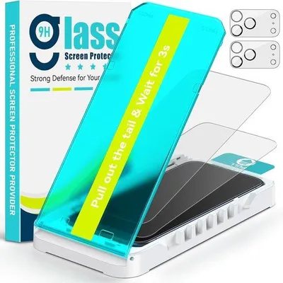 Productafbeelding van 2X 360° Privacy Screenprotector voor iPhone 17 Pro + Camera