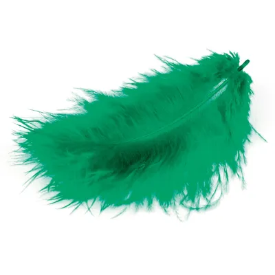 Produktbild von Marabufedern grün 10/12 cm 17 Stück