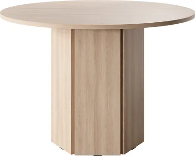 Image de Selsey Hexa - Table de salle à manger ronde 110 cm - Chêne Lindberg