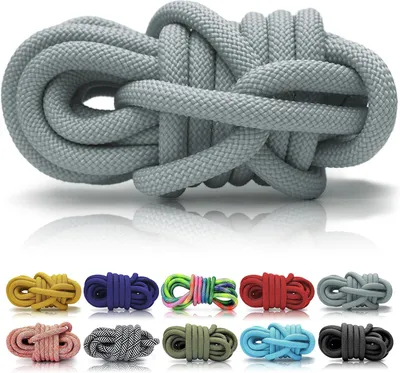Imagen del producto de Cuerda de polipropileno, color gris, longitud de 5 metros, diámetro de 8 mm, para uso en jardinería y camping