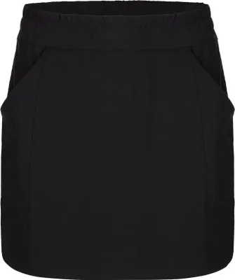 Produktbild von Damenrock Uzuka Schwarz mit elastischen Innenshorts, Taschen, feuchtigkeitsableitend und schnelltrocknend
