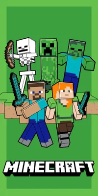 Zdjęcie produktu dla Ręcznik plażowy Minecraft, 140 x 70 cm