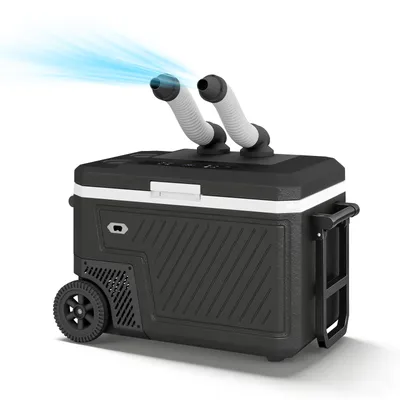 Produktbild von Puluomis Elektische Kompressor Kühlbox 45L, Luftkühler, -20°C bis 20°C, MAX/ECO Modus, <45dB, AC/DC/Batterie – für Camping, Offroad, Wohnmobil schwarz