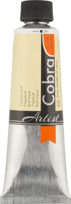 Immagine prodotto di Vernice ad olio Cobra Artist, miscibile con acqua, tubo 150 ml, Titanbuff 291