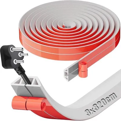 Produktbild von Famanu Kabelkanal selbstklebend 3,2 m x 3 cm - für Zuhause und Büro