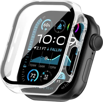 Produktbild von 360 Grad Smartwatch Hülle für Apple Watch Series 4 / 5 / 6 / SE1 / SE2 / SE3 40 mm mit Displayschutz Case Watch Cover Bumper Rundum Schutzhülle Uhr Bildschirmschutz Transparent