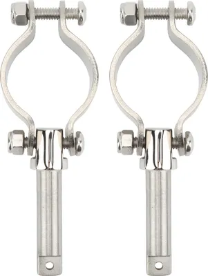 Obrázok produktu pre 1 pár bočných držiakov na veslové úchyty s vnútorným priemerom 1 3/8" až 1 3/4", upevňovaných svorkami na úchyty vesiel