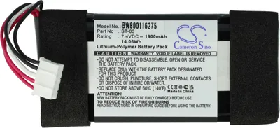 Produktbild von vhbw Akku kompatibel mit Sony SRS-X33 Lautsprecher Boxen Speaker (1900 mAh, 7,4 V, Li-Polymer)