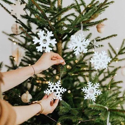 Image de Ensembles d'ornements de Noël en bois pour la céramique à faire soi-même