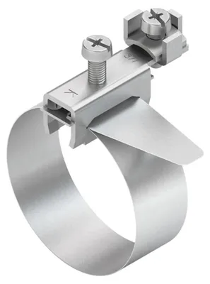 Produktbild von KLEINHUIS Erdungsbandschellen, 17,5-48 mm Rohrdurchmesser, 1 Stk.