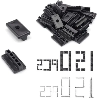 Produktbild von Terrasplankenbevestiging, onzichtbaar, 150 stuks, 6 mm, T-clips, afstandhouders