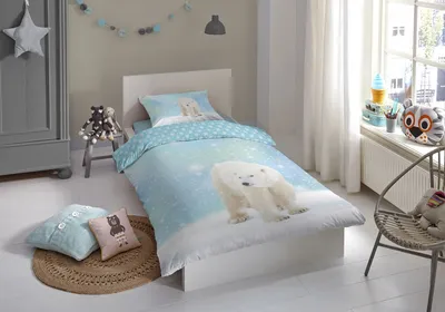 Produktbild von good morning Flanell Bettwäsche 2 teilig Bettbezug 140 x 220 cm Kopfkissenbezug 60 x 70 cm Icebear 6947.20.01 Blue