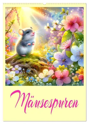 Produktbild von Mäusespuren (Wandkalender 2027 DIN A2 hoch), CALVENDO Monatskalender