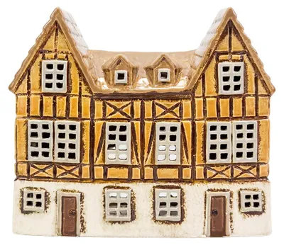 Produktbild von Clayre & Eef Teelichthalter Haus Braun Keramik