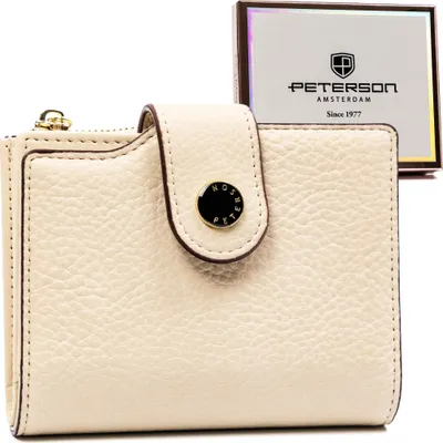 Obrázek produktu pro Peterson dámská peněženka z ekologické kůže béžová RFID 12,5x9,5 cm