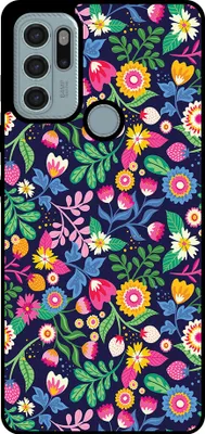Zdjęcie produktu dla Etui na telefon Smartphonica do Motorola Moto G60s z kwiatowym nadrukiem - tylna obudowa z TPU w kwiatowy wzór