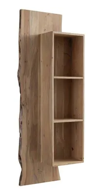 Image de MASSIVMOEBEL24 | Étagère murale 50x22 Acacia laqué Bois naturel PURE ACACIA #101