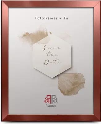 Obrázok produktu pre aFFa rámy, Hekla, rám na fotografie z MDF, rám na fotografie, vymeniteľný rám, obdĺžnikový, s prednou stranou z akrylového skla, meď, 30x40 cm
