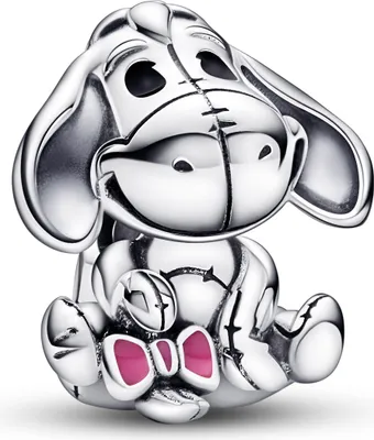 Produktbild von Pandora Disney Charm 792209C01 Winnie the Pooh EeyoreSilber 925 pink black enamel