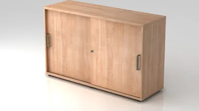 Produktbild von Schiebetürschrank 1752S SG, 2 OH 120 x 40 x 74,8 cm (BxTxH)