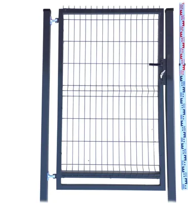 Obrázek produktu pro BRANKA PANELOVÁ 160 cm dva SLOUPKY | grafitová antracit RAL7016 | zahradní plotová