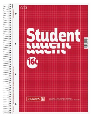 Produktbild von BRUNNEN Collegeblock Student 1067728 DIN A4 160Bl. kariert weiß